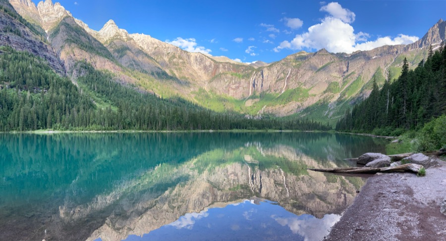 Mountain lake in Glacier National Park